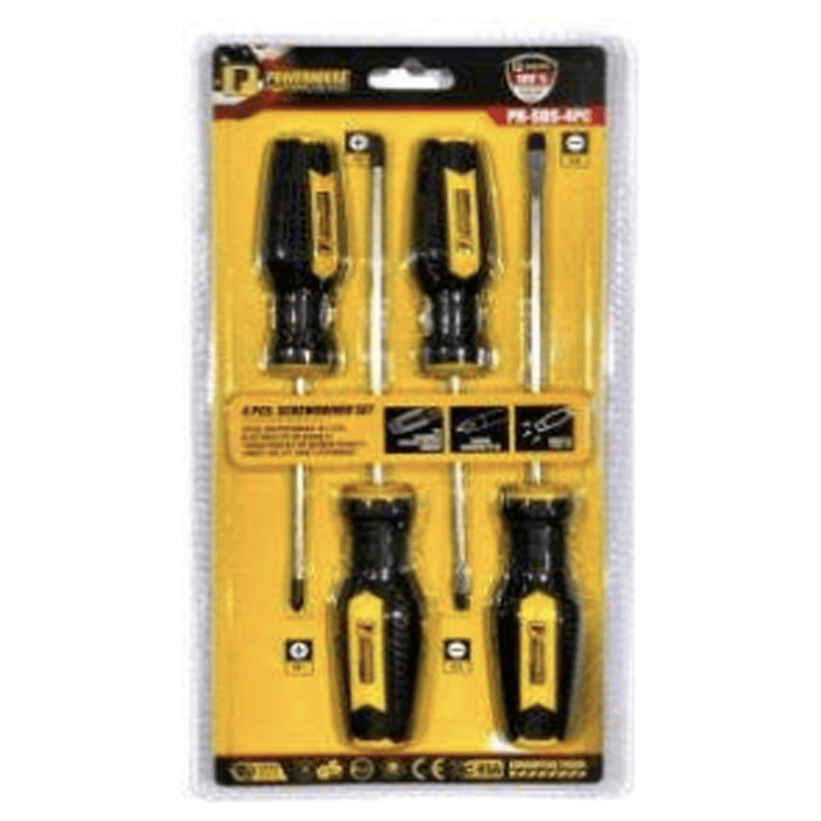 Powerhouse Cushion Grip Screwdriver 4Pcs Set - KHM Megatools Corp. Powerhouse Cushion Grip Screwdriver 4Pcs Set - KHM Megatools Corp.